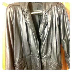 Vintage European Real Lamb Leather Jacket